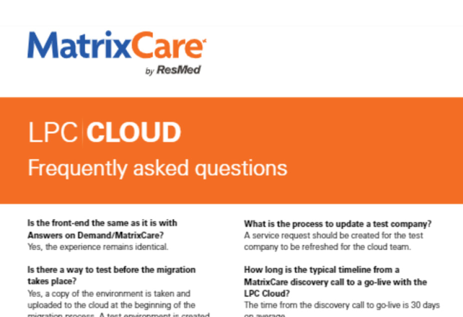 LPC Cloud frequently asked questions (FAQ)