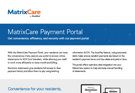 MatrixCare Payment Portal