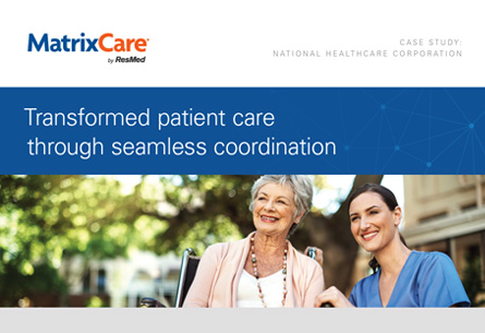 Case Study cover page - Adapting to change in post-acute care coordination