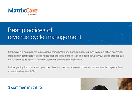 Best practices of revenue cycle management