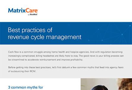 Best practices of revenue cycle management