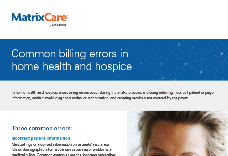 How to prevent common billing errors in home health and hospice