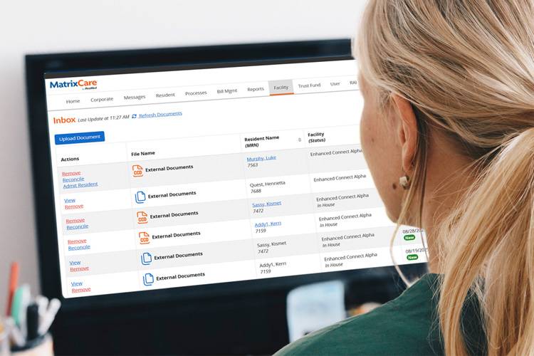 MatrixCare SNF Skilled Nursing Facility Interoperability Screenshot