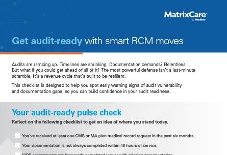 RCM Services Checklist